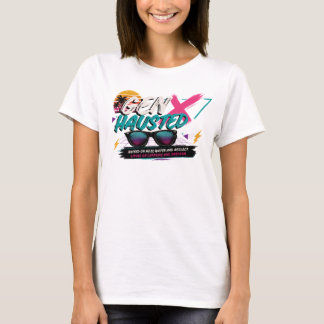 Camiseta Geração X, Gen X, Gen Xhausted, Vintage, Retro