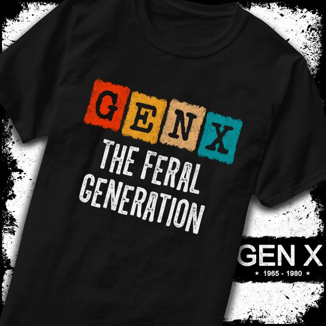 Camiseta Geração X Gen Xer Gen X Geração Feral (Criador carregado)