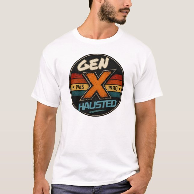 Camiseta Geração X, Geração X, Retrô, Nostálgico, (Frente)