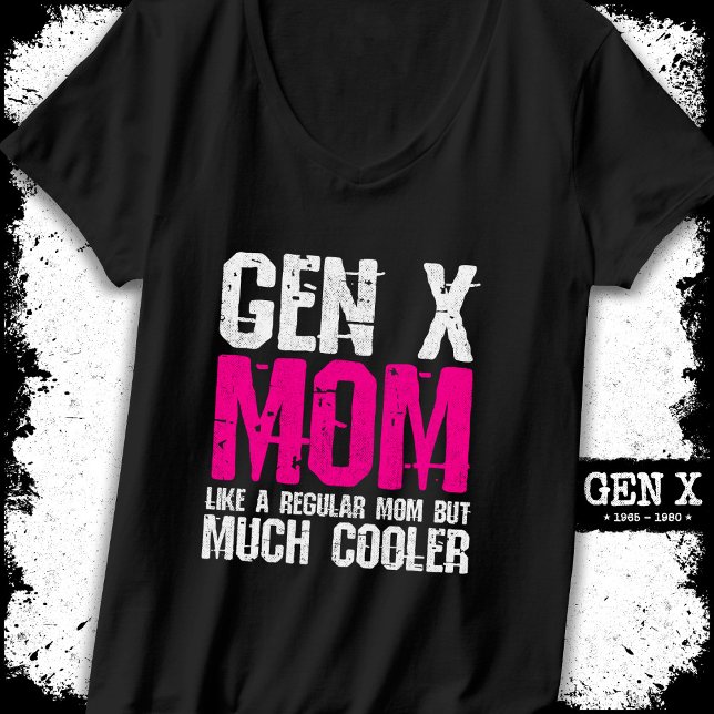 Camiseta Geração X Mãe General Xer Mãe 60 anos 70 e 80 Mãe  (Criador carregado)