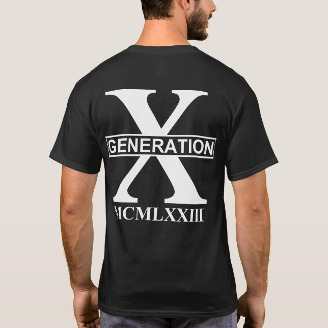 CAMISETA GERAÇÃO X - MCMLXXIII (1973) (Verso)