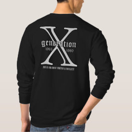 Camiseta Geração X Personalizar Ano