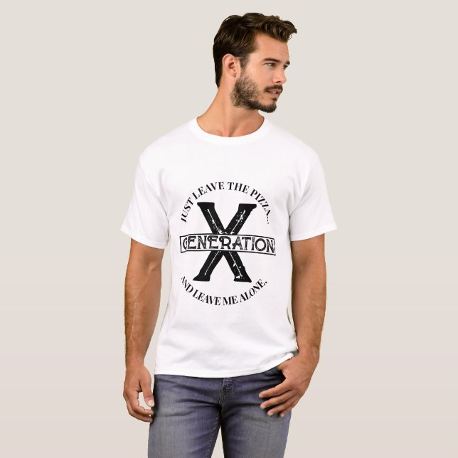 Camiseta Geração X Pizza (Frente Completa)