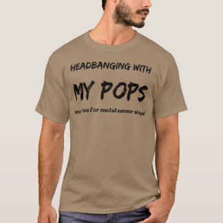 Camiseta Gerações Metálicas Cabeçalhos Pai e Filho