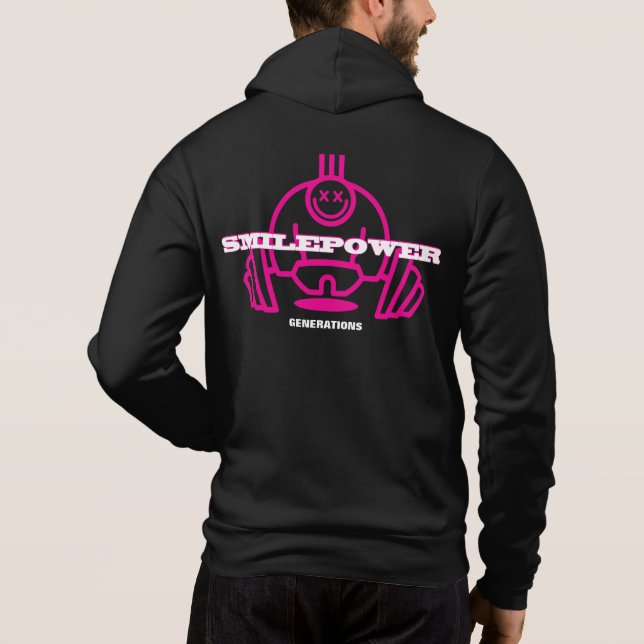 Camiseta Gerações, Tribo do SorrisoCor-de-rosa-potência (Verso)
