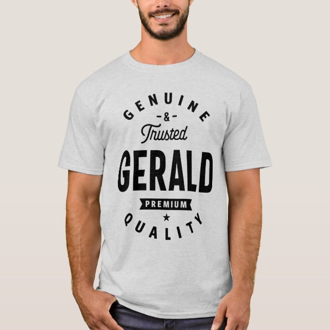 Camiseta Gerald Personalised Name Birthday Gift (Frente)