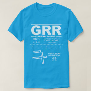 Camiseta Gerald R. Ford Aeroporto Internacional GRR