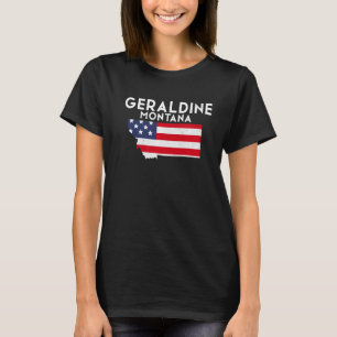 Camiseta Geraldine Montana EUA State America Viagem Montana