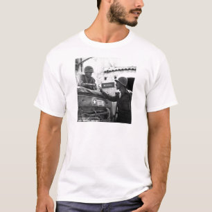 Camiseta Geralmente George S. Patton e coronel Lyle Bernard