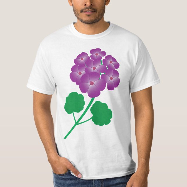 Camiseta Geranium Flowers (Frente)