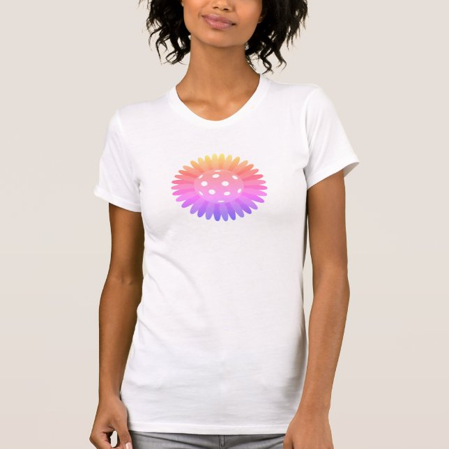 Camiseta Gerbera Jogador de Pickleball (Frente)