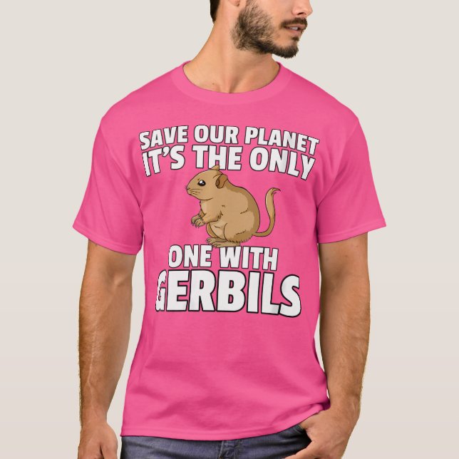Camiseta Gerbil Desert Mouse Proprietário (Frente)