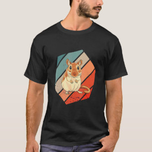 Camiseta Gerbil Desert Rat Rodent Gerbil Animal Hexa Retro