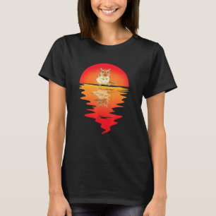 Camiseta Gerbil do Pôr do Sol Vintage Animal do Deserto Rat
