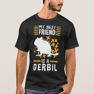 Camiseta Gerbil é meu amigo Desert Rat Rodent Gerbil
