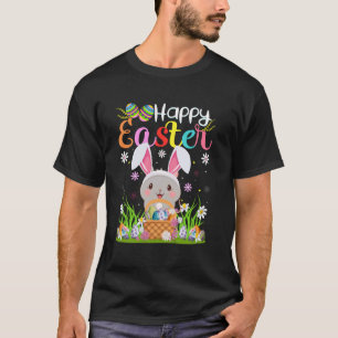 Camiseta Gerbil Feliz Caça ao Ovo de Páscoa Orelha de Coelh