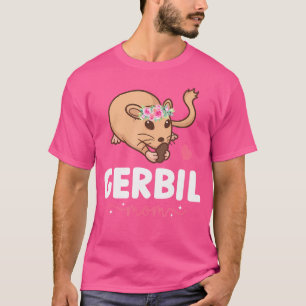 Camiseta Gerbil Mãe Gerbil Lover Gerbil Raparigas Gerbilbi