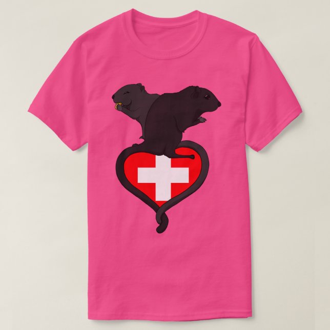 Camiseta Gerbil Suiça escuro (Frente do Design)