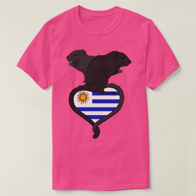 Camiseta Gerbil Uruguai escuro (Frente do Design)