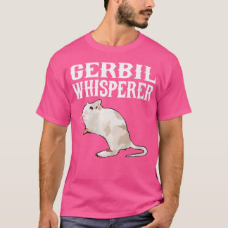 Camiseta Gerbil Wisperer Funny Fazenda Amante de os animais
