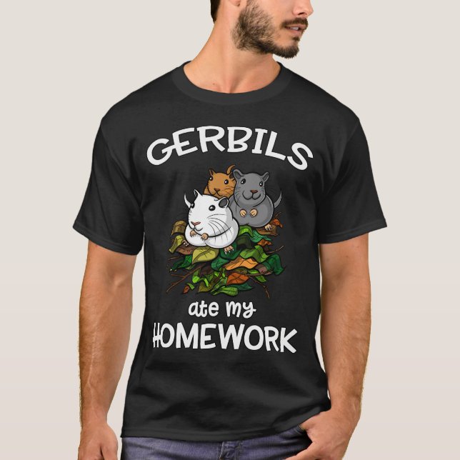 Camiseta Gerbos Comeram Minha Lição de Casa (Frente)
