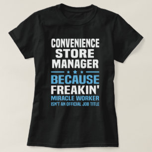 Camiseta Gerenciador de armazenamento de conveniência