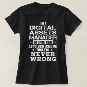 Camiseta Gerenciador de ativos digitais