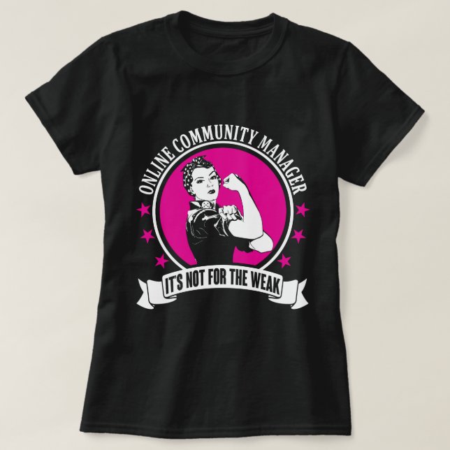 Camiseta Gerenciador de comunidade online (Frente do Design)
