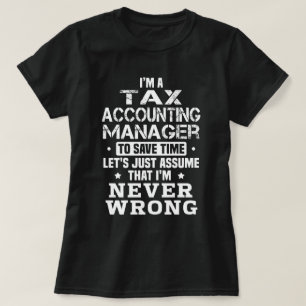 Camiseta Gerenciador de Contabilidade de Imposto