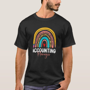 Camiseta Gerenciador de Contabilidade Leopardo Rainbow Cont