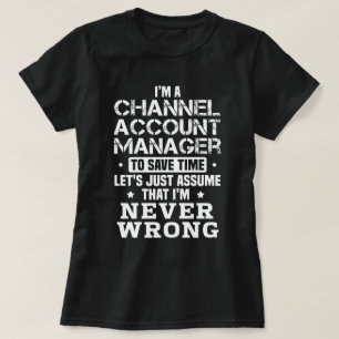 Camiseta Gerenciador de Contas do Canal