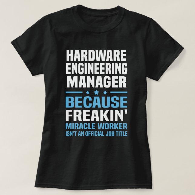 Camiseta Gerenciador de engenharia de hardware (Frente do Design)