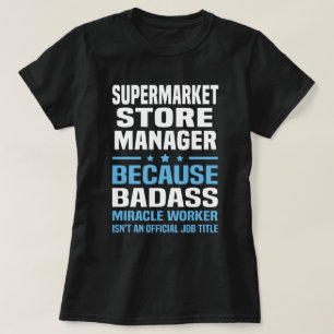 Camiseta Gerenciador de Loja de Supermercado