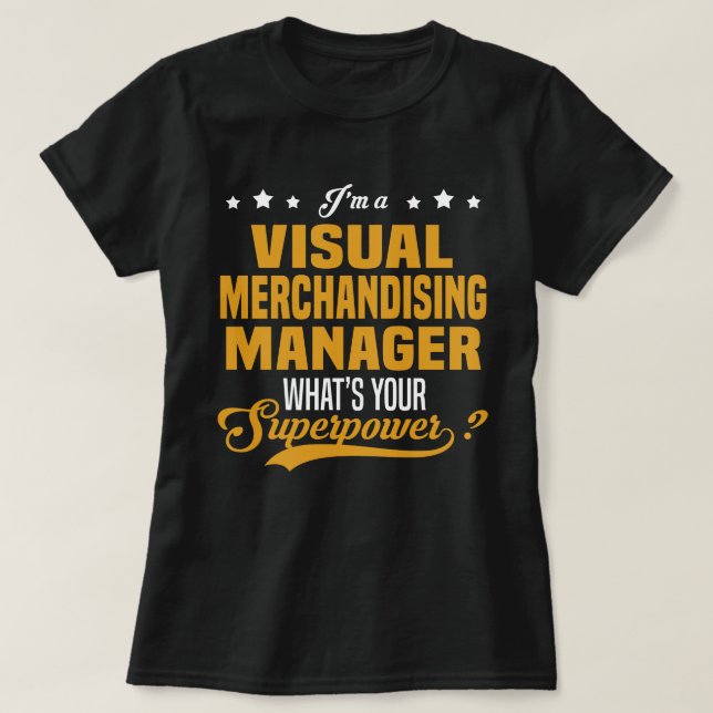 Camiseta Gerenciador de merchandising visual (Frente do Design)
