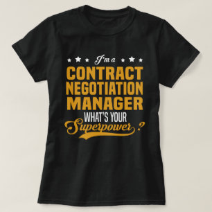Camiseta Gerenciador de Negociações de Contrato