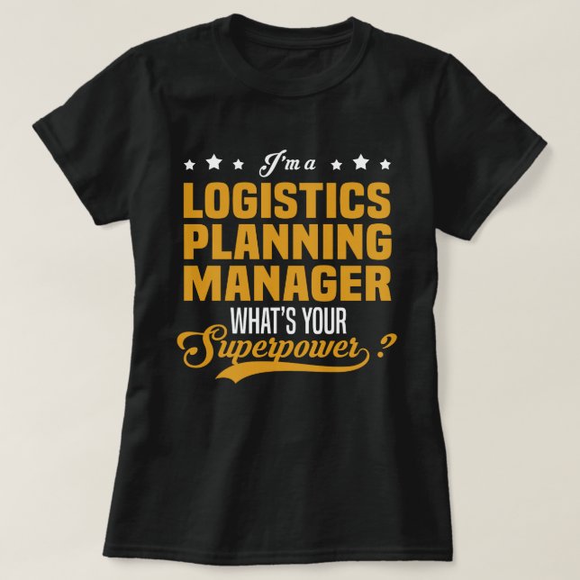 Camiseta Gerenciador de Planejamento Logística (Frente do Design)