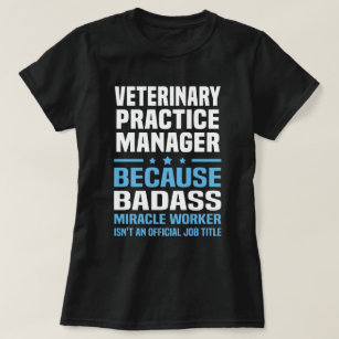 Camiseta Gerenciador de prática veterinária