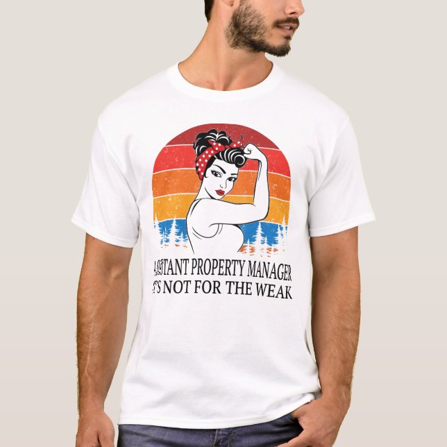 Camiseta Gerenciador de propriedades do assistente Não é pa (Frente)
