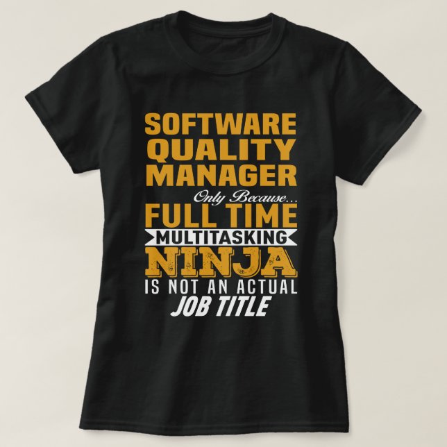 Camiseta Gerenciador de Qualidade de Software (Frente do Design)