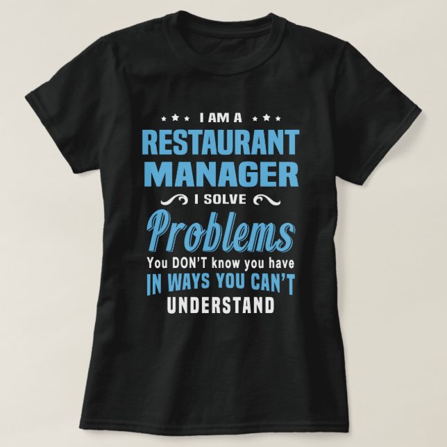 Camiseta Gerenciador de Restaurantes (Frente do Design)