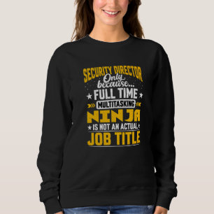 Camiseta Gerenciador de Segurança de Cargo do Diretor de Se