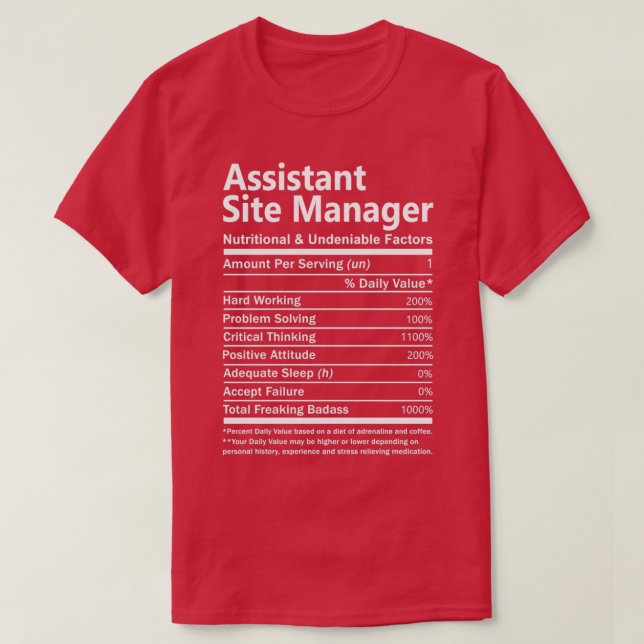 Camiseta Gerenciador De Site Assistente Nutricional E Inegá (Frente do Design)