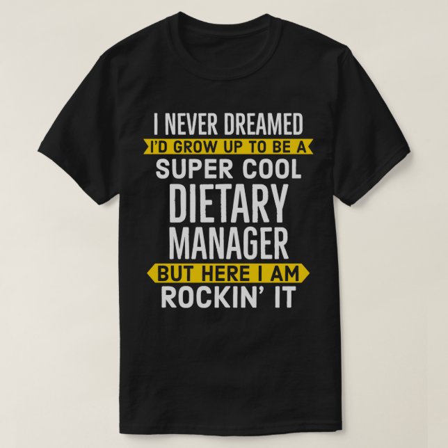 Camiseta Gerenciador Dietético Super Legal (Frente do Design)