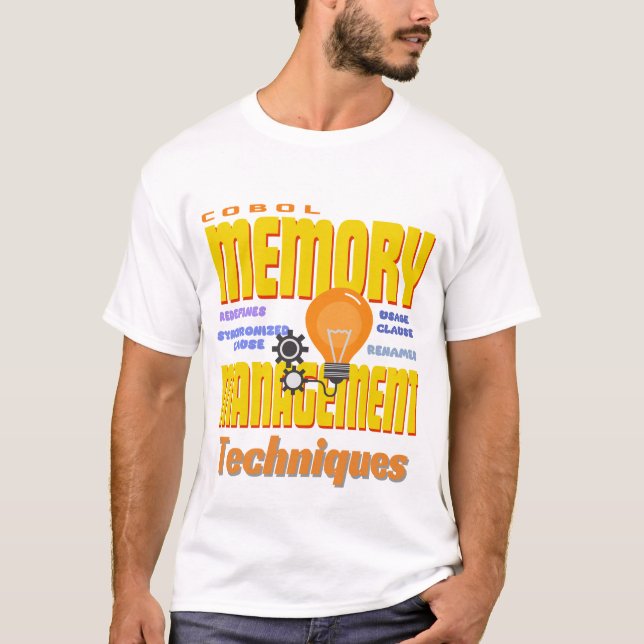 Camiseta Gerenciamento de Memória de Programação do Cobol (Frente)