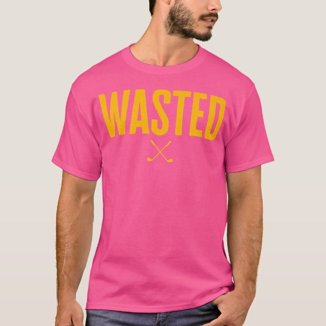 Camiseta Gerenciamento de resíduos de golfe desperdiçado (Frente)