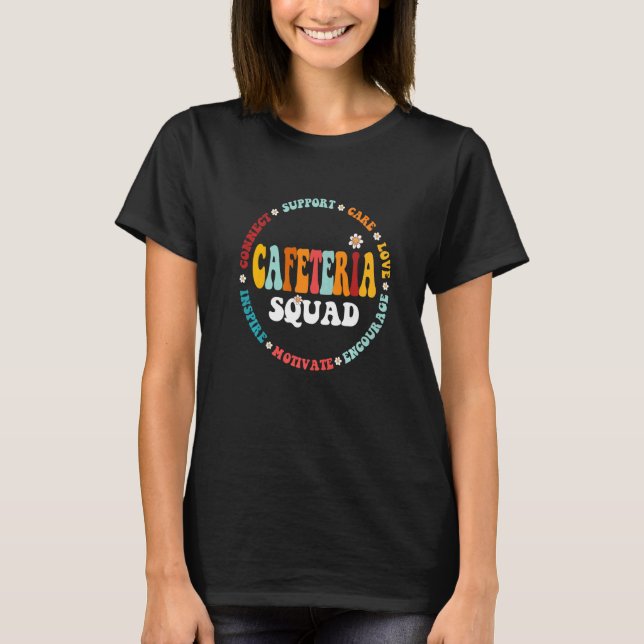 Camiseta Gerente da Equipe da Cafeteria de Volta às Aulas S (Frente)