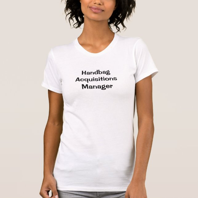 Camiseta Gerente de Aquisições de Bolsa (Frente)