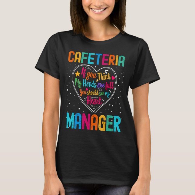Camiseta Gerente de Cafeteria Semana de Apreciação de Volta (Frente)