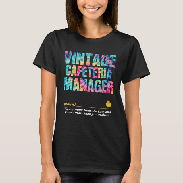 Camiseta Gerente de Cafeteria Semana de Apreciação de Volta (Frente)