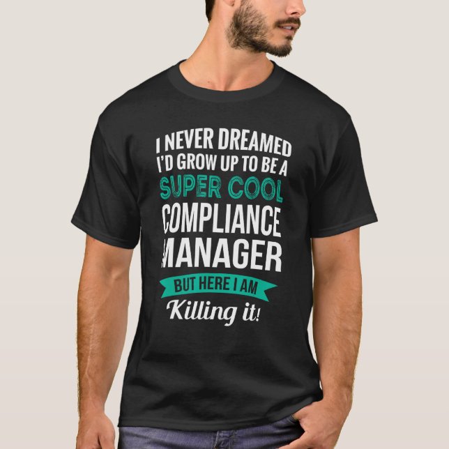 Camiseta Gerente de Conformidade Agradecimento (Frente)